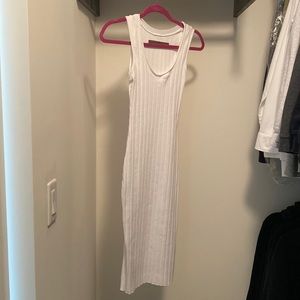 Enza Costa White Knit Dress